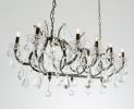 Barcelona Smoked Stainless and Crystal Chandelier