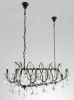 Barcelona Smoked Stainless and Crystal Chandelier