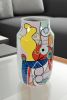 Whimsy Vase Painted 24In