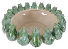 Bowl with Green Frogs