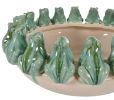 Bowl with Green Frogs