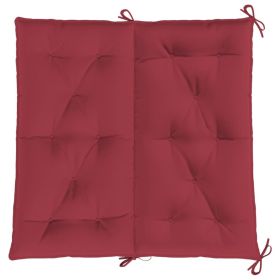 vidaXL Garden Bench Cushion Wine Red 39.4"x(19.7"+19.7")x2.8" Oxford Fabric