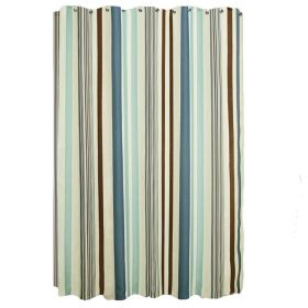 Thick Polyester Shower Curtain Stripe Pattern Shower Curtains, 150x180 cm