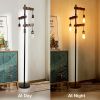 Farmhouse Tree Floor Lamp;  68 Inch 3 Lights Wood Standing Lamp
