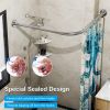 12 Sets of Shower Curtain Hooks Rustproof Stainless Steel Hooks for Shower Rods Smoothly Glide Hooks for Bathroom Bathtubs Closets Window Curtain
