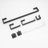 6 Pieces Bathroom Hardware Accessories Set Matte Black Towel Bar Set,Wall Mounted,Premium Stainless Steel
