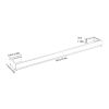 Bath Towel Rack Thicken 24.4 Inch Single Towel Bar for Bathroom, Bathroom Accessories Towel Rod Heavy Duty Wall Mounted SUS304 Stainless Steel Towel H