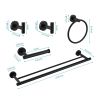 5 Piece Bathroom Towel Rack Set Wall Mount