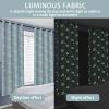 Muwago Luminous Curtains Glow in The Dark Cartoon Car Themed Grommet Thermal Insulated Blackout Curtains Bedroom and Living Room Window Treatment