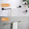 5 Pieces Bathroom Hardware Accessories Set Towel Bar Towel Holder Robe Hook Toilet Paper Holder Stainless Steel