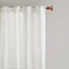 Yarn Dye Sheer Curtain Panel Pair(2 Pcs Window Panels)