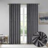 Room Darkening Poly Velvet Rod Pocket/Back Tab Curtain Panel Pair(2 Pcs Window Panels)