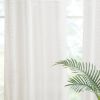 Yarn Dye Sheer Curtain Panel Pair(2 Pcs Window Panels)