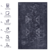 Area Rugs, Washable Rug, Low-Pile, Non-Slip, Non-Shedding, Foldable, Kid & Pet Friendly - Area Rugs for living room, bedroom, kitchen, dining room rug
